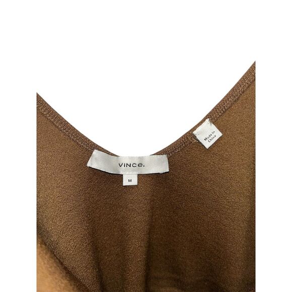 Vince Women's Low Back Bodysuit in Cottonwood Size Medium Top - Picture 4 of 11